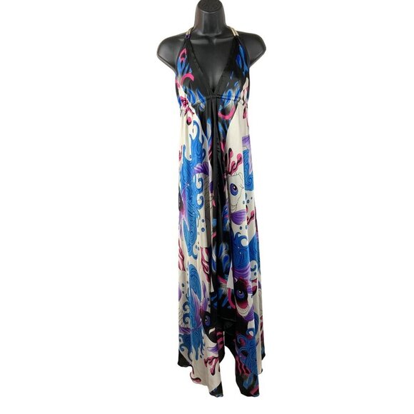 India Boutique long dress free size multi print - Picture 2 of 9
